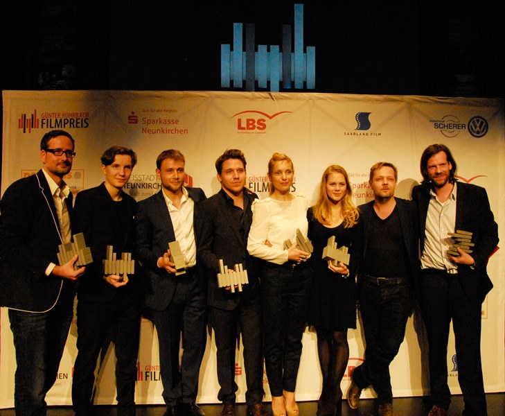 Forum News & Forum Infos & Forum Tipps | Die Preistrger des Gnter Rohrbach Filmpreises 2013 (v.l.n.r.): Christoph Holthof, Leonard Carow, Max Riemelt, Hanno Koffler, Nadja Uhl, Alicia von Rittberg, Daniel Reich, Stephan Lacant.